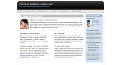 Desktop Screenshot of increasesemenguide.com