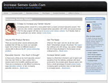 Tablet Screenshot of increasesemenguide.com
